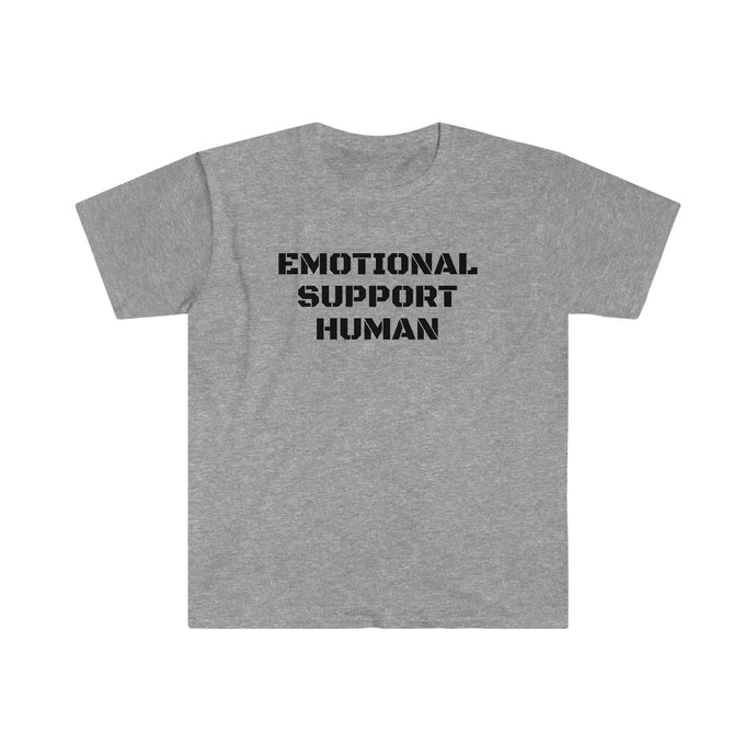 Emotional Support Human -Unisex Softstyle T-Shirt