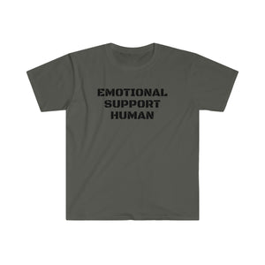 Emotional Support Human -Unisex Softstyle T-Shirt